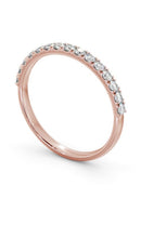 Load image into Gallery viewer, Éternité De JustLise – Half-set eternity ring in 18K yellow gold with 0.20 CT of VS clarity diamonds.