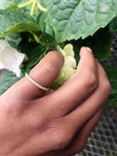 Load image into Gallery viewer, Éternité De JustLise – Half-set eternity ring in 18K yellow gold with 0.20 CT of VS clarity diamonds.