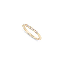 Load image into Gallery viewer, JustLise - 0.20ct Half Eternity Band VS Diamond 0.20ct with 18K Yellow Gold