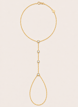 Load image into Gallery viewer, Ibiza Diamonds Hand Chain | 9K Yellow Gold