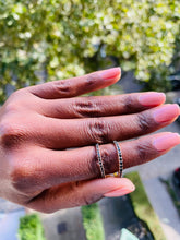 Chargez l&#39;image dans la visionneuse de la galerie, &lt;transcy&gt;Diamant noir pleine éternité 0,44 ct taille brillant avec or rose 18 carats&lt;/transcy&gt;