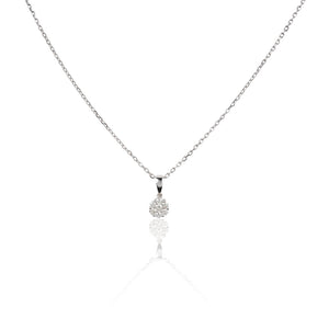 The Spark Diamond Pendant | 18K White Gold · Natural Diamonds 0.25 CT