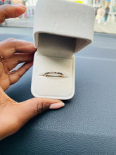 Chargez l&#39;image dans la visionneuse de la galerie, &lt;transcy&gt;Diamant noir pleine éternité 0,44 ct taille brillant avec or rose 18 carats&lt;/transcy&gt;