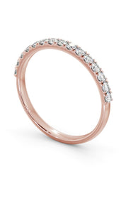 <transcy>Demi-diamant éternité taille brillant 0.20ct avec or jaune 18K VS2</transcy>