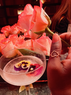 Mi Amor Ring — 18K Gold Pavé Heart Ring