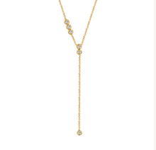 Carica l&#39;immagine nel visualizzatore della galleria, Miami Y6 Necklace - 18K Yellow Gold | Natural Diamonds 0.25 CT | 6 Brilliant-Cut Stones