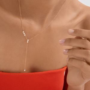 Miami Y6 Necklace - 18K Yellow Gold | Natural Diamonds 0.25 CT | 6 Brilliant-Cut Stones