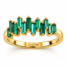 Chargez l'image dans la visionneuse de la galerie, Emerald Axis Ring | 18K Yellow Gold