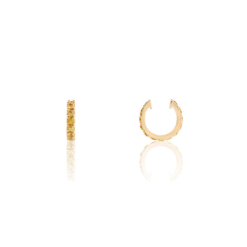 <transcy>Sisi Cuff one [Senza piercing] Oro giallo 18 carati Zaffiro giallo 0,52 ct</transcy>