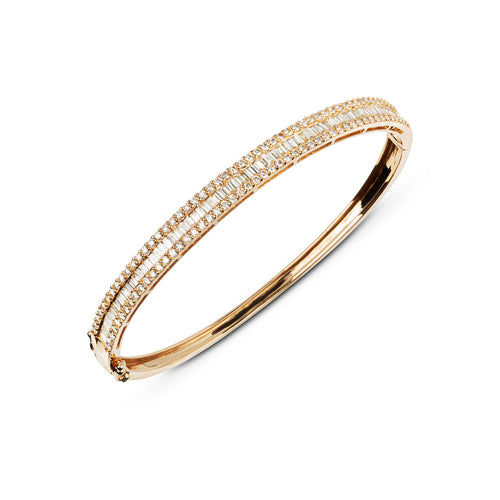 <transcy>Bracelet jonc Lulu Lux en or jaune 18 carats et diamants 0,90 ct</transcy>