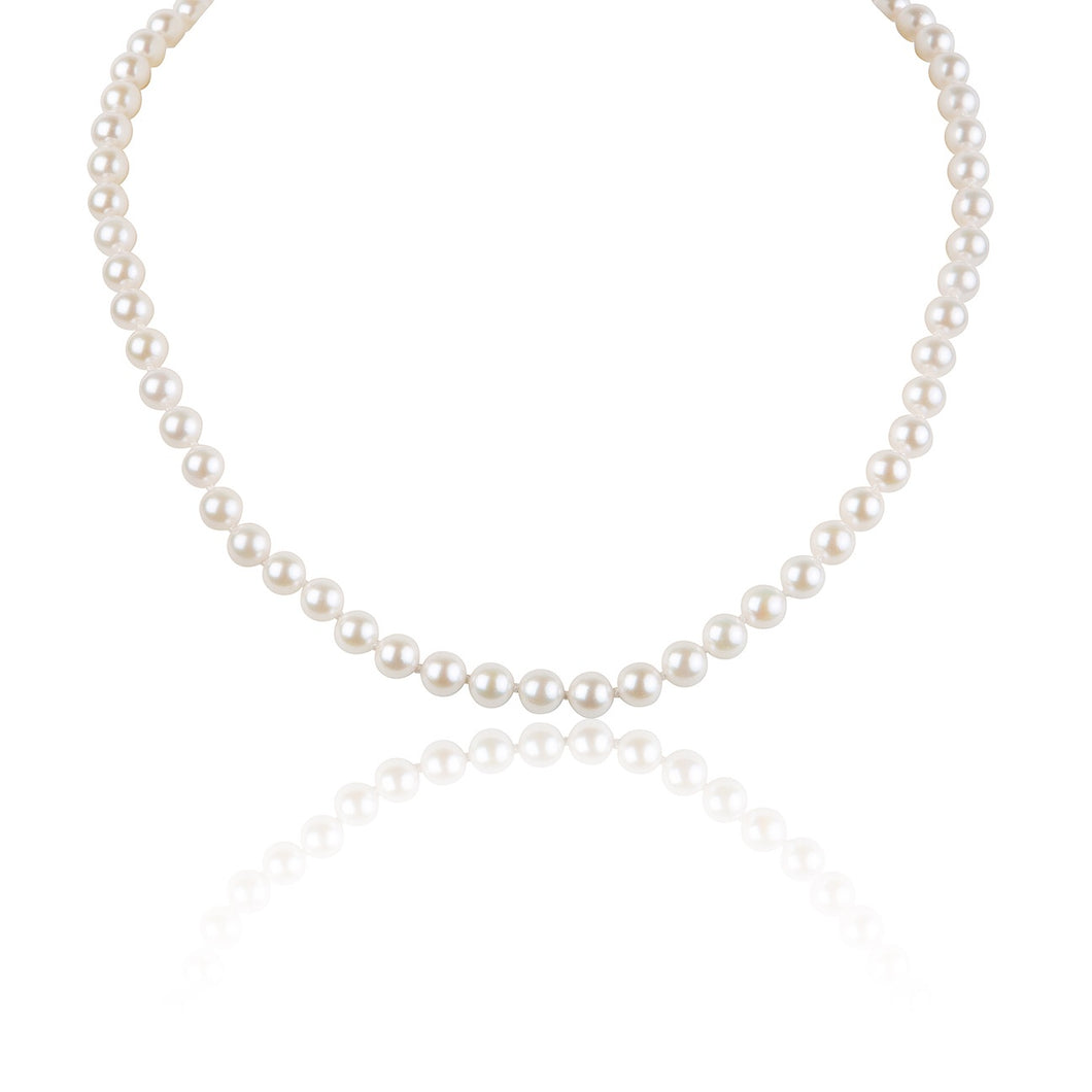 <transcy>Grace japanische Akoya Pearls White-Strand Halskette</transcy>