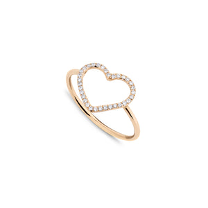<transcy>Lisou 18K Rose Gold Pave Diamond Heart 0,10ct</transcy>