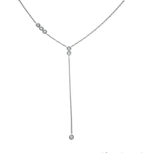 Y6 -   0.25ct Diamonds Necklace / 18K Yellow Gold