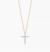 Load image into Gallery viewer, Divine — 18K Gold Diamond Cross Pendant · 0.50CT
