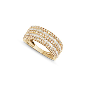<transcy>LuLu Lux 18 Karat Gelbgold Half Set Diamond 0.52ct</transcy>