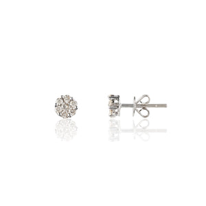 JustLise -   0.26ct Stud Diamond earrings/ 18K Yellow Gold