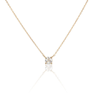 <transcy>JustLise Lux oro giallo 18 carati / diamante solitario 0,38 ct / SI2 con certificato</transcy>